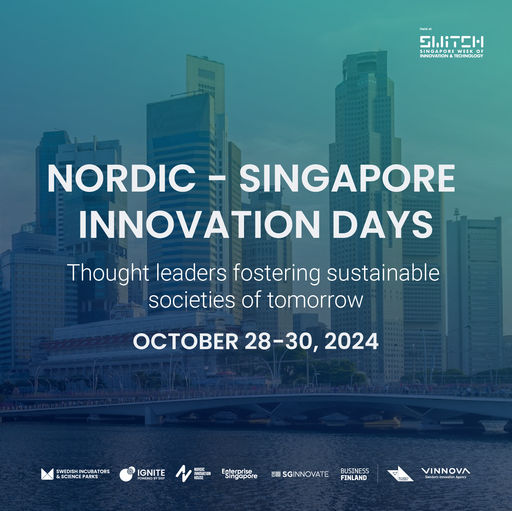 Graphic with text Nordic - Singapore Innovation Days