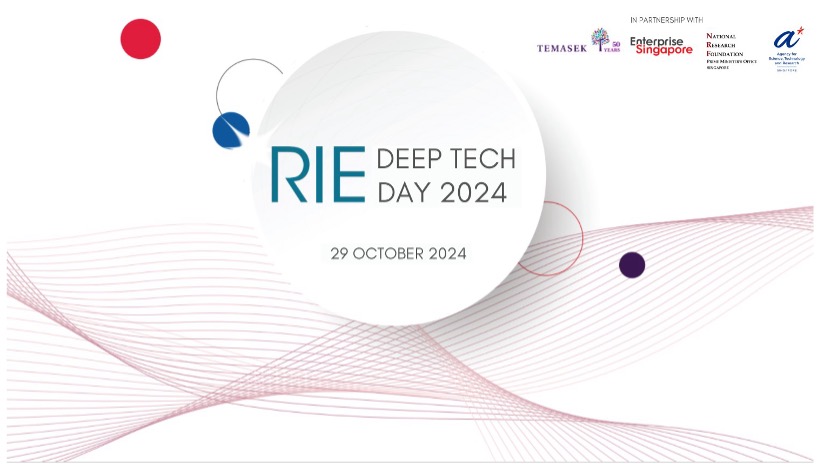 Graphic with Text RIE Deep Tech Day 2024